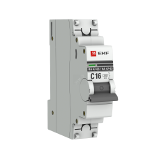 Выключатель автоматический однополюсный 16А С ВА47-63 4.5кА PROxima (mcb4763-1-16C-pro)