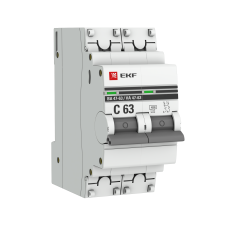Выключатель автоматический двухполюсный 32А С ВА47-63 4.5кА PROxima (mcb4763-2-32C-pro)