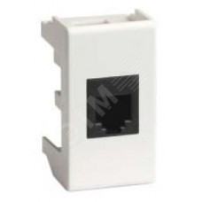 VIVA Розетка компьютерная RJ45 1 модуль категория 5е (45037)