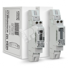 Счетчик электроэнергии НЕВА 102 1S0 5(40) однофазный однотарифный, 5(40), кл.точ. 1.0, D, ЭМОУ